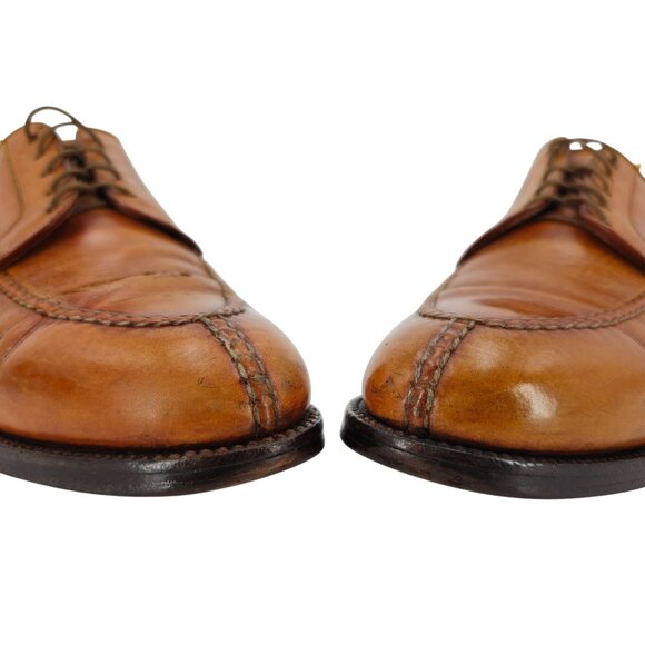 Alden 962 Norwegian Front Blucher Burnished Tan Calf Leather Mens 11 Dress Shoes - Picture 9 of 12